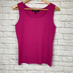 KASPER Fuschia Sleeveless Top Size Large